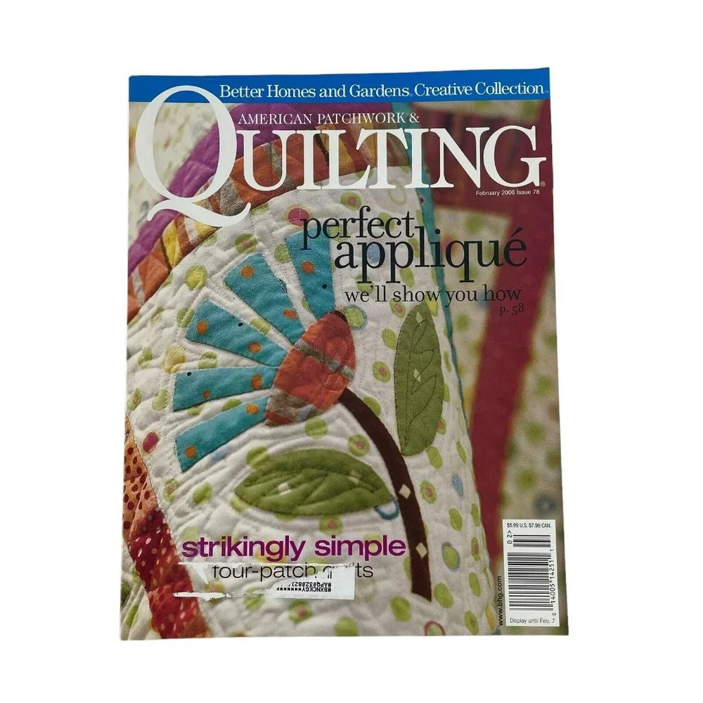 Better Homes & Gardens American Patchwork‎ & Quilting Magazines Full Year 2006